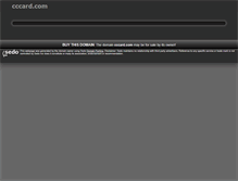 Tablet Screenshot of cccard.com